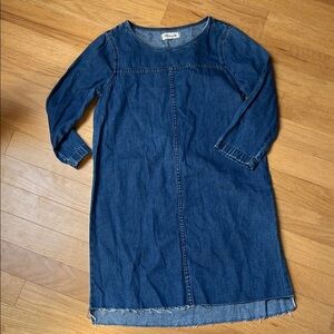 Madewell Blue Denim Sheath Dress